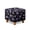 Butterfly Print Violet Black, variant on SCRAWLGOD Marble Print White Gray Footstool Cover, Removable Square Slipcover with Elastic Bottom Breathable Foot Stool Protection Universal Fit for Most Footrest Sofa