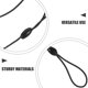 thumbnail image 3 of Luxshiny 50Ud Lanyard Anti Pérdida Para Stylus Pen Elástico Negro Uso Escolar Oficina Viaje, 3 of 8