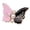 Black&Pink, variant on Butterfly Pearl Pant Waist Tightener - No-Sew Adjustable Button Pins for Loose Jeans & Skirts - Reversible Waist Buckle Clips for Men Women(Pink&White)