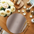 thumbnail image 2 of Brown Ombre Round 13 Inch Placemats Set of 2, Modern Abstract Art Farmhouse Gradient HeatResistant Non Slip Place Mats for Dining Table, Wipeable Braided Kitchen Table Mats for Housewarming, 2 of 9