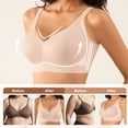 thumbnail image 2 of QYLUX Wireless Comfort Bra for Women - Full Coverage, Seamless, Soft Support, T-Shirt & Sports Bra for Everyday Wear,Nude,M, 2 of 7