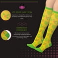 thumbnail image 3 of Tipi Toe 3-Pack Compression Socks for Men & Women Colorful Patterned Knee High Socks (12-14 mmHg), 3 of 5