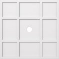 thumbnail image 1 of Ekena Millwork CMP34RK-03000 34 in. OD x 3 in. ID Square Rubik Architectural Grade PVC Contemporary Ceiling Medallion, 1 of 1