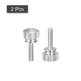 thumbnail image 1 of Tornillos moleteados para pulgar, pernos de hombro de latón M3x12mm, sujetadores de perillas de agarre, productos ornamentales niquelados 2 uds, 1 of 5