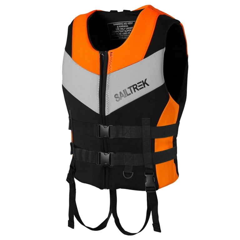 Carevas 1pcs Water Sports Life Vest, Adult Neoprene Life Jacket