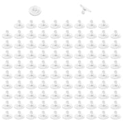 Wentin Reduced Jewelry materials 100pcs Bullet Clutch Earring Backs With Pad 50pairs Earring Backs Earring Backs For Droopy Ears Studs Fishhook Earring Backs Replacements Clutch Back