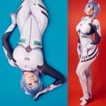 thumbnail image 4 of Disfraz de Cosplay de Asuka Langley Soryu Mari Rei Ayanami para adultos y niños, mono de prueba de Asuka, traje Zentai, mono de Halloween, 4 of 5