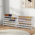 thumbnail image 3 of NEYCIL Large Shoe Rack 10 Tier Shoe Organizer, Heavy Duty Metal 5-Tier Stackable Shoe Storage Vertical Shoe Rack for Closet Front Door Entrance, Up to 62 pairs, White, 3 of 7