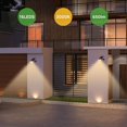 thumbnail image 5 of Foco solar para exteriores, luces solares LED a prueba de agua IP67, foco solar ajustable de 6500 K con 2 modos de iluminación, luz fría para jardín, patio, camino de entrada, camino, paquete de 2, 5 of 5