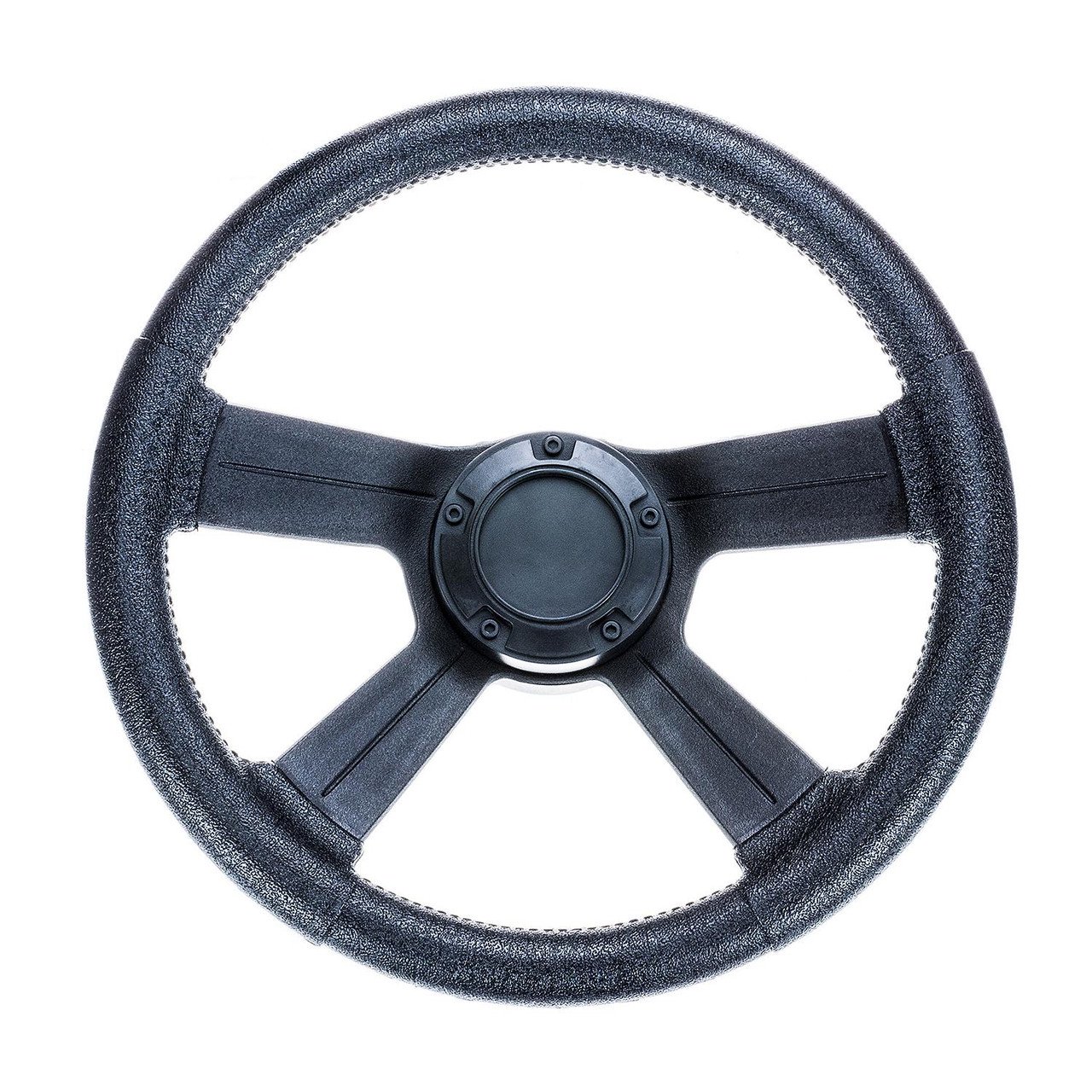 Volant Bateau 11 Pouces 5 Rayons Inox 304 – Angle 25°, Poignée Mousse, Universel Pour Yachts, Moteurs, Pêche