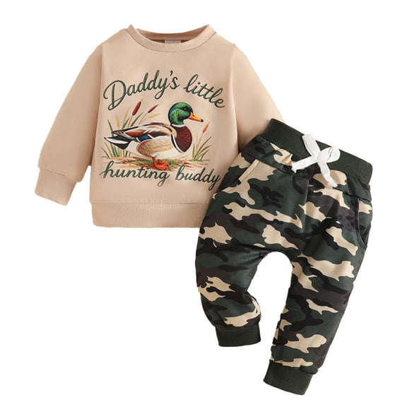 OJSFQUFP Toddler Baby Boy Clothes Long Sleeve Sweatshirt Pants Set Fall Winter Outfits