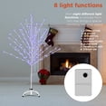 thumbnail image 6 of Alpine Corporation 59-Inch White Birch Christmas Tree with White LED Lights, 6 of 9