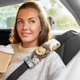 thumbnail image 6 of 2 Car Seat Belt Covers M Size 10*7.7 Inches Car Seat Belt Shoulder Pad Backpack Shoulder Pad Stroller Belt Cover Super Cute Little Animals, 6 of 8