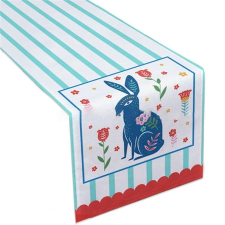 

Easter Table Flag Festive Atmosphere Decorative Tablecloth Painting Dazzling Series Of Tablecloths