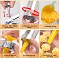 thumbnail image 6 of Cookie Press Gun Kit: Spritz Cookie Press Gun Set with 20 Discs and 4 Nozzles, Cookie Press Gun for DIY Biscuit Maker Baking and Cake Icing (Blue), 6 of 8