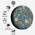 thumbnail image 4 of Beautiful Gentle Botanical Flowers Polyester Universal Spare Wheel Tire Cover Wheel Covers for Trailer RV SUV Truck Camper, 4 of 5