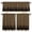 Brown, variant on Sage Green Black Plaid Kitchen Curtains, Kitchen Curtains and Valances Set of 3, Vintage Star Buffalo Check Rustic Light Filtering Tailored Tier Curtain 24 Inch Length Drapes for Cafe Sink Bedroom