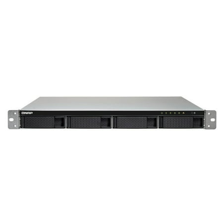 1U 4-bay NAS/iSCSI IP-SAN,10GbE-ready, PCIe Expansion Slot, Single