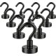 thumbnail image 1 of SZTXJ Super Strong Magnetic Hook Pack with Fridge Hook, Heavy Duty Cruise Hook for Ceiling, Small Magnetic Hook for Van, Wall (Black, 10 Pack), 1 of 5