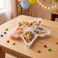 thumbnail image 7 of Plastic Storage Containers Star Shaped Clear Compartment Boxes for Halloween Candy Small Parts Organization Holiday Treat Holders, 7 of 7