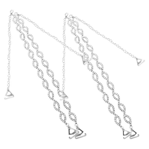 WHAMVOX 2Pairs Adjustable Shoulder Straps for Dress Replacement Luxury Lingerie Straps