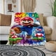 thumbnail image 4 of Manta con estampado de Super Mario, ligera, para sala de estar, dormitorio, habitación de niños, cálida, regalo de Navidad, 4 of 5