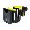 thumbnail image 1 of Portavasos para cochecito con soporte para teléfono, portavasos para bicicleta, portavasos universal 2 en 1 para teléfono, portavasos para cochecito, andador, negro y amarillo, 1 of 5