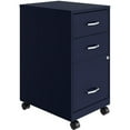 thumbnail image 1 of Solutions d'Espace Armoire Mobile en Métal à 3 Tiroirs de 18 Po à Roulement à Billes Coulissante Bleu Marine, 1 of 13