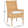 thumbnail image 5 of SAFAVIEH Nancy Rattan Accent Chair w/ Cushion, Natural, 5 of 7