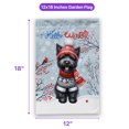 thumbnail image 5 of Hello Winter Scottish Terrier Smiling in Red Scarf Hat Welcome Christmas Garden Flag 12x18in Double Sided Scottie Dog Lover Gifts Outdoor Decor - 00017, 5 of 5