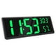 thumbnail image 1 of Reloj LED Sunnimix Pantalla de Temperatura y Humedad Brillo 3 Niveles Verde, 1 of 8