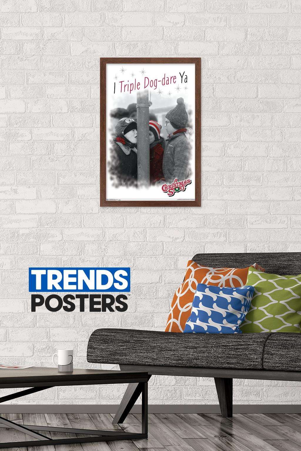 A Christmas Story - Pole Wall Poster, 14.725" x 22.375", Framed