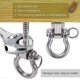 thumbnail image 2 of Set of 2 permanent rustproof stainless steel 304 screw bracket heavy duty swing hangers ,hardware swing set, 2 of 4