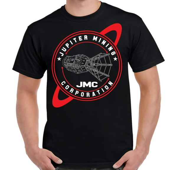 Red Dwarf Ship Schematic Red/White Logo Shirt-X-Large