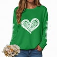 thumbnail image 6 of Towmus Women's Cute Love Heart Sweatshirt Casual Long Sleeve Crew Neck Sweatshirts Fall Loose Fit Y2k Pullover Tops, 6 of 6