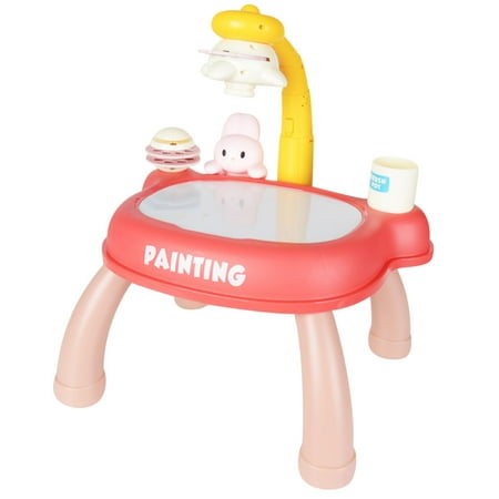 

Fuieoe Girl Toys Age 6-7 Child Smart Small Animals Projector Desk With Light & Music Learning Painting Machine Toy 5ML