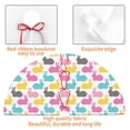 thumbnail image 4 of Yiaed Colorful Rabbit Print Christmas Tree Skirt , Tree SkirtsTree Mat for Christmas Winter Holiday Indoor Decorations-36", 4 of 7