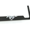 thumbnail image 3 of Mustang 3D Pony Logo Black Metal License Frame Holder, 3 of 5