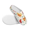 thumbnail image 3 of Fotbe Flower Chicken Pattern Women's Fuzzy Curly Fur Memory Foam Loafer Slippers Indoor Outdoor Slippers Winter Home Shoes-42/43, 3 of 7