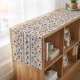 thumbnail image 6 of Table Runners 90 Inches Long Dress Scarves, Independence Day Farmhouse Coffee/Dining/Kitchen Table Runner for Living Room, 4th of July Red Blue Stripes Star Burlap 13x90 Inch, 6 of 9