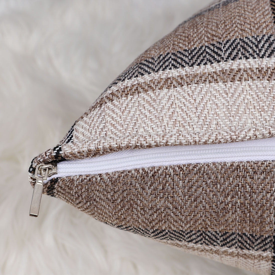 Unique Bargains Plaids Square Decorative Throw Pillow Covers, 2-Pack , 18" x 18" #5