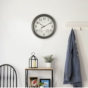 Better Homes & Gardens 15.5 Quartz Traditional Indoor, Outdoor Wall Clocks