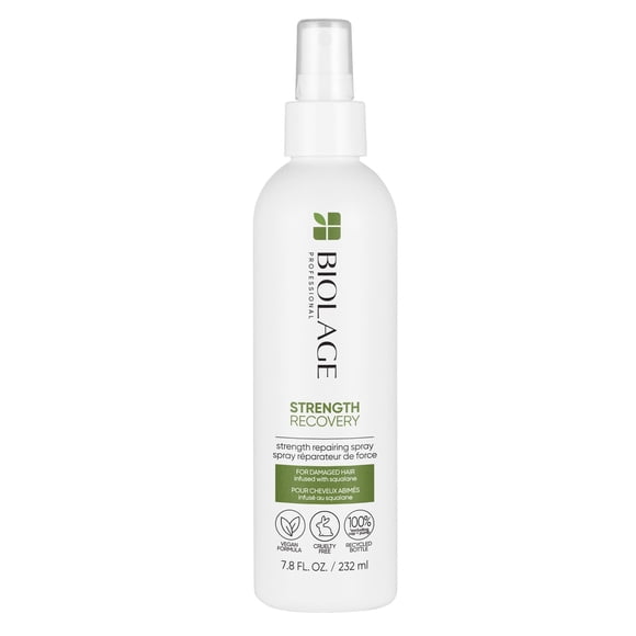 Biolage Strength Recovery Spray Reparador de Cabello Dañado 232 ml | Spray Reparador y Fortalecedor| Fórmula Vegana & Libre de Crueldad Animal