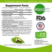 Liver Detox Cleanse with N-Acetyl-Cysteine, Milk Thistle, Artichoke Extract and ALA by EcoStream Naturals 30 Servings