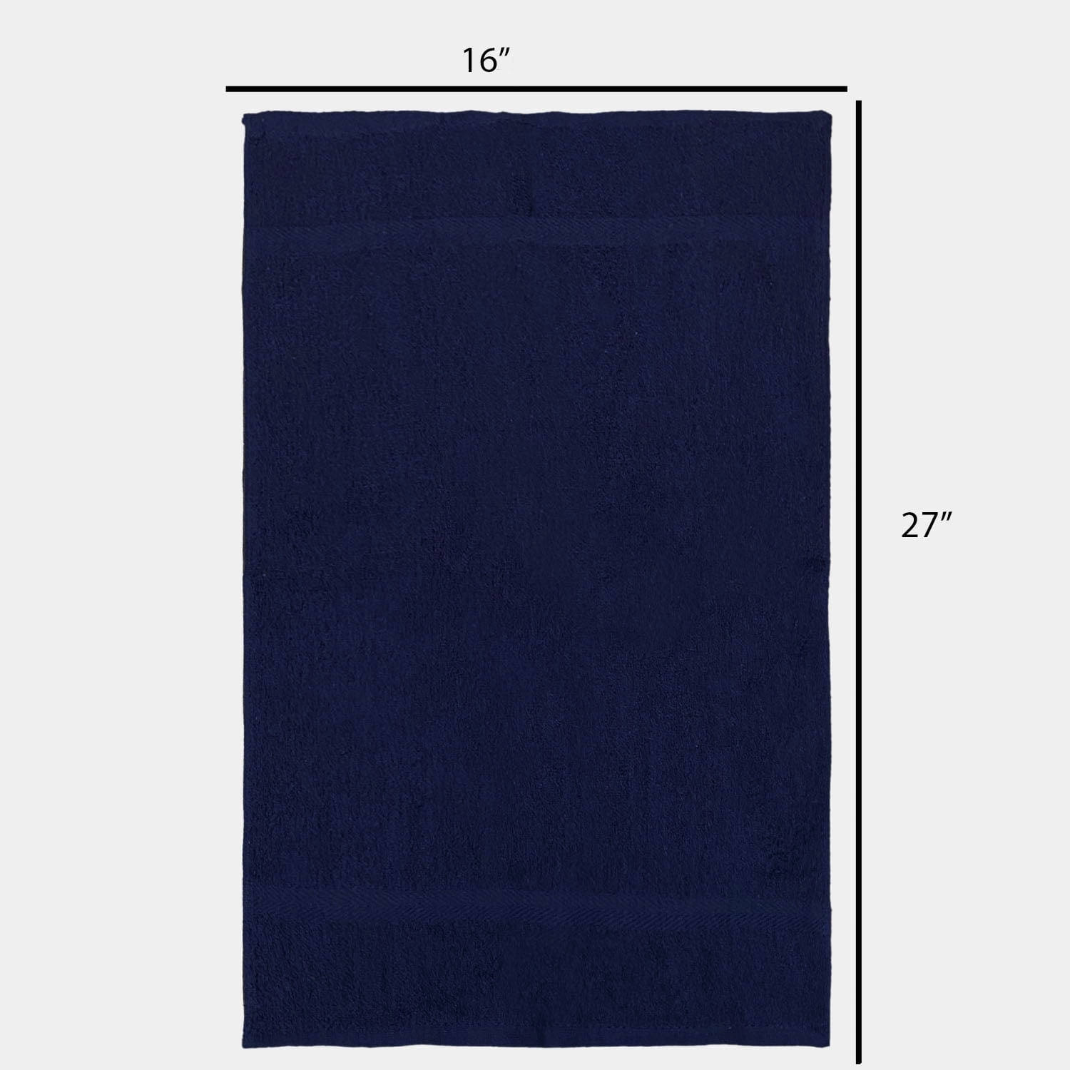 Soft Textiles 12 Pack Navy Blue Salon Towels - 16 x 27 Inch Soft Cotton Hand Towels for Hair Stylists, Barbers & Spas - Quick Dry, Durable Towel for Facial, Pedicure, Manicure & Massage Use
