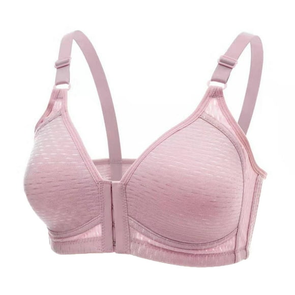 fartey Post Surgery Everyday Bras for Women Front Closure Mastectomy Support Bra Breathable Cotton Wirefree Bralettes with Adjustable Straps Medium Support Bralette Bra