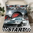 thumbnail image 2 of Erosebridal Teens Racing Car Sheet Set Twin,Extreme Sports Bedding Sets Twin Size,Fast Car Decor,Breathable,3pcs, 2 of 7