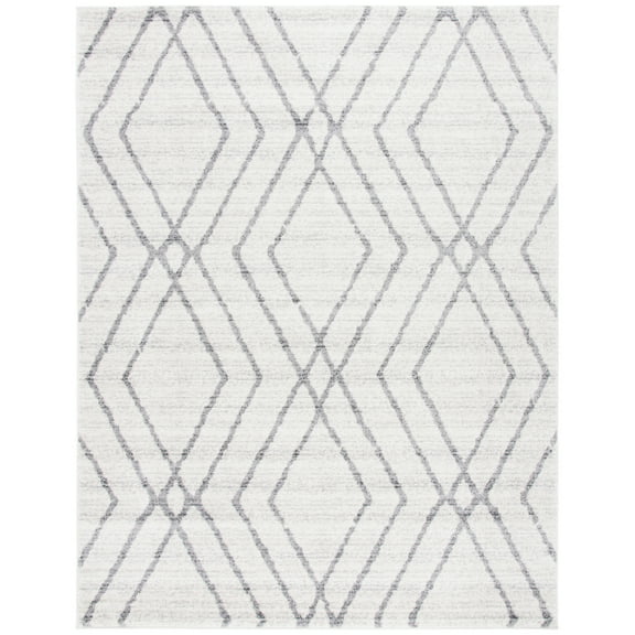 SAFAVIEH Adirondack Brianna Geometric Area Rug, Ivory/Grey, 11' x 15'