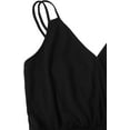 thumbnail image 3 of Women's Leopard Print Wrap Spaghetti Strap Romper Cami Jumpsuit, 3 of 5