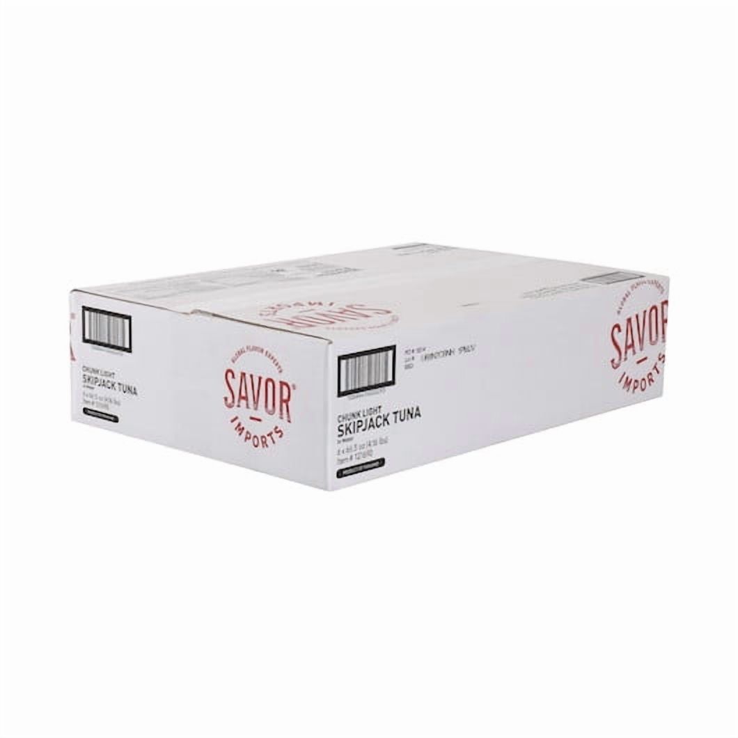Savor Imports Chunk Light Tuna Skipjack, 66.5 Ounce, 6 Per Case